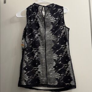 Elegant Black Lace Sleeveless Top